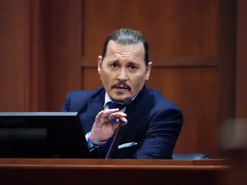 Johnny Depp en el juicio contra su exmujer