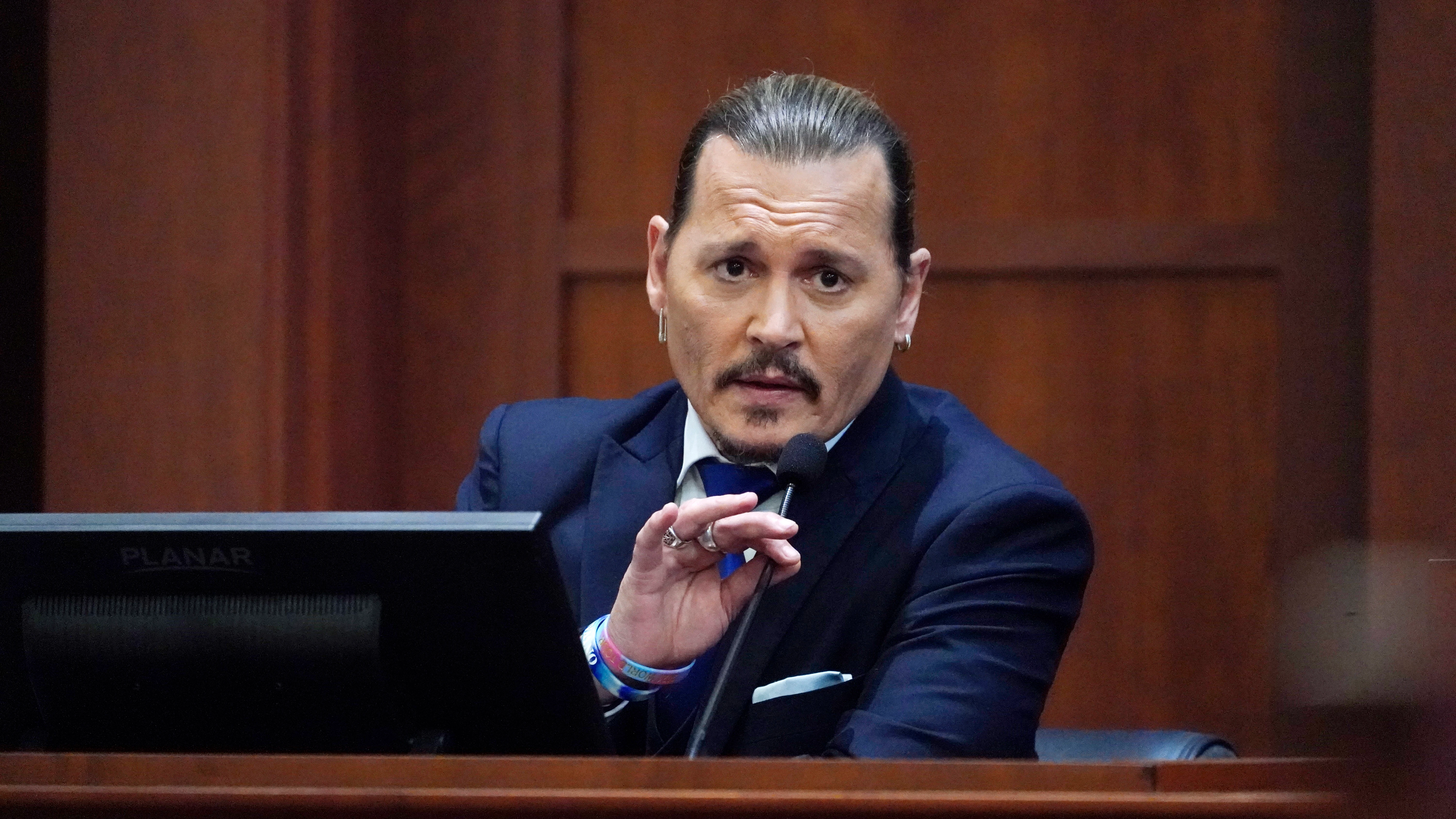 Johnny Depp en el juicio contra su exmujer