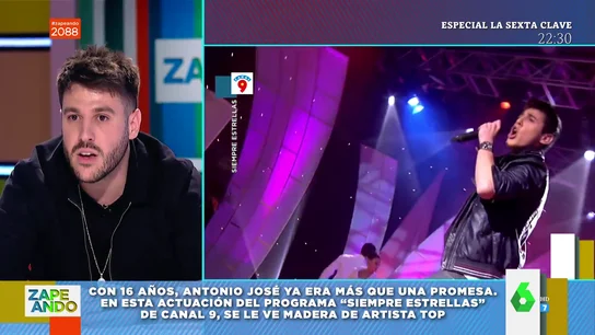 El susto de Antonio David en directo al ver este vídeo de cuando era adolescente: "No pongáis eso. Ese no soy yo" El susto de Antonio David en directo al ver este vídeo de cuando era adolescente: "No pongáis eso. Ese no soy yo"