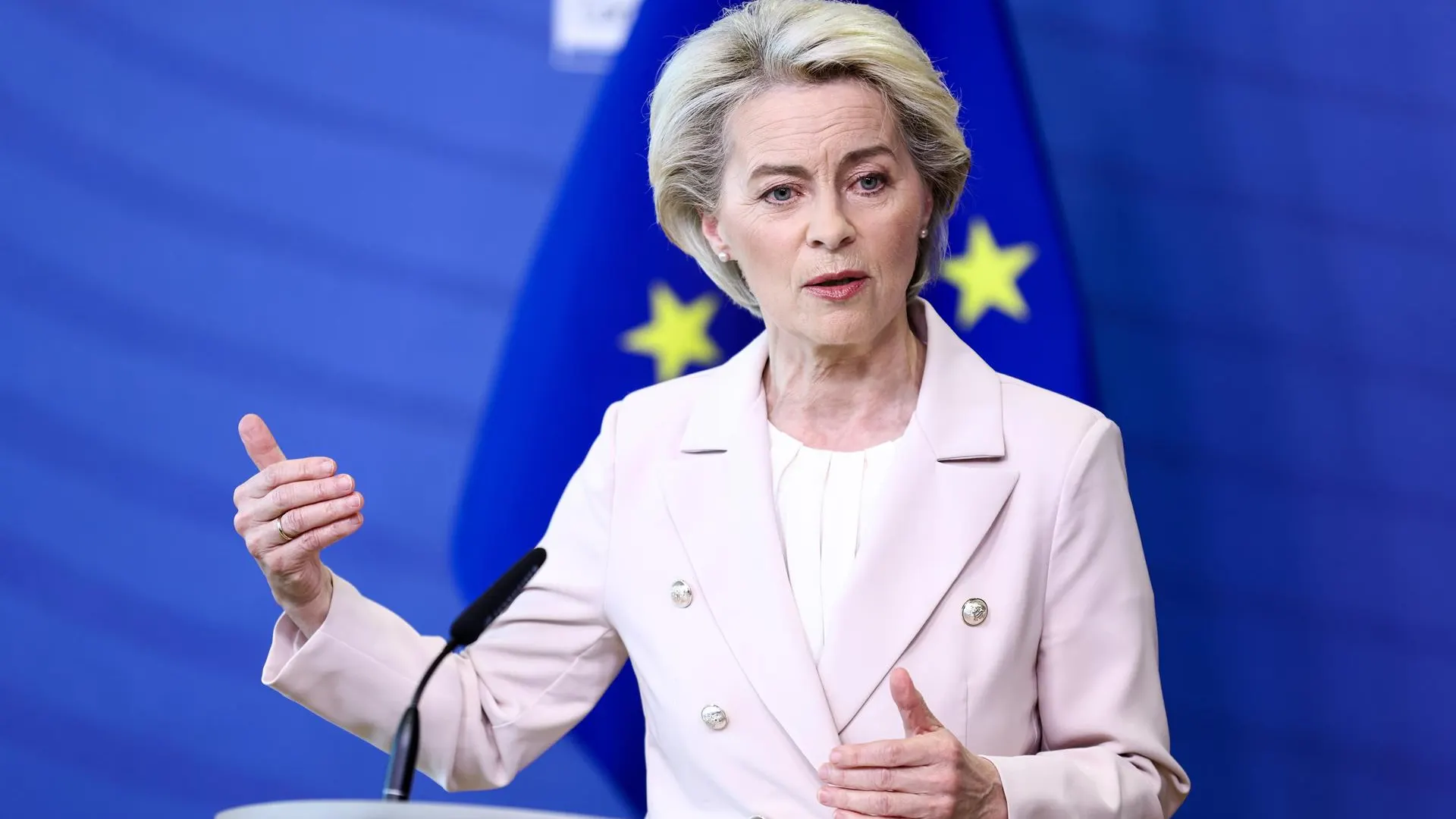 La presidenta de la Comisión Europea, Ursula Von Der Leyen