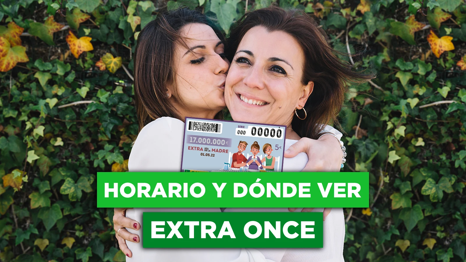 Horario y dónde ver el sorteo de la ONCE del Día de la Madre 2022