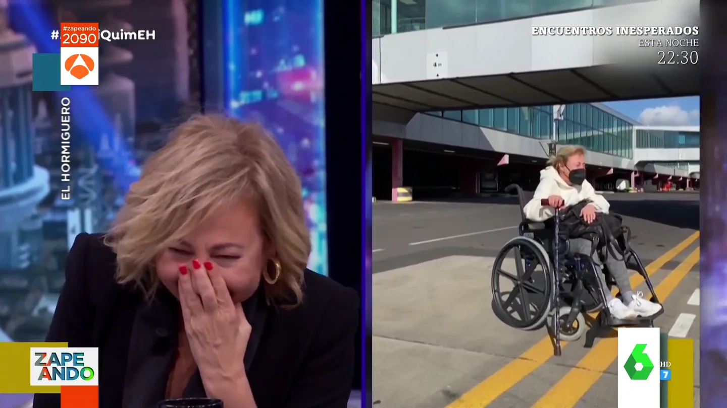 El divertido "pedo" de Carmen Machi con Quim Gutiérrez hasta arriba de analgésicos en el aeropuerto El divertido "pedo" de Carmen Machi con Quim Gutiérrez hasta arriba de analgésicos en el aeropuerto