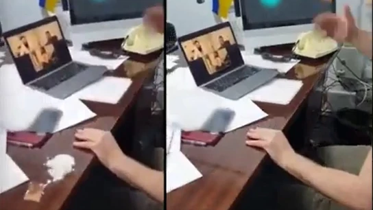 No, el vídeo que muestra cocaína en la mesa de Zelenski no es real: se trata de un montaje No, el vídeo que muestra cocaína en la mesa de Zelenski no es real: se trata de un montaje