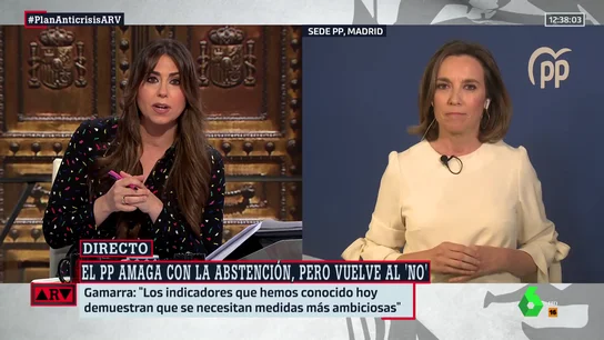 Gamarra explica el 'no' al decreto anticrisis que baja el precio del combustible: "Nos debemos a los españoles que lo pasan mal" Gamarra explica el 'no' al decreto anticrisis que baja el precio del combustible: "Nos debemos a los españoles que lo pasan mal"