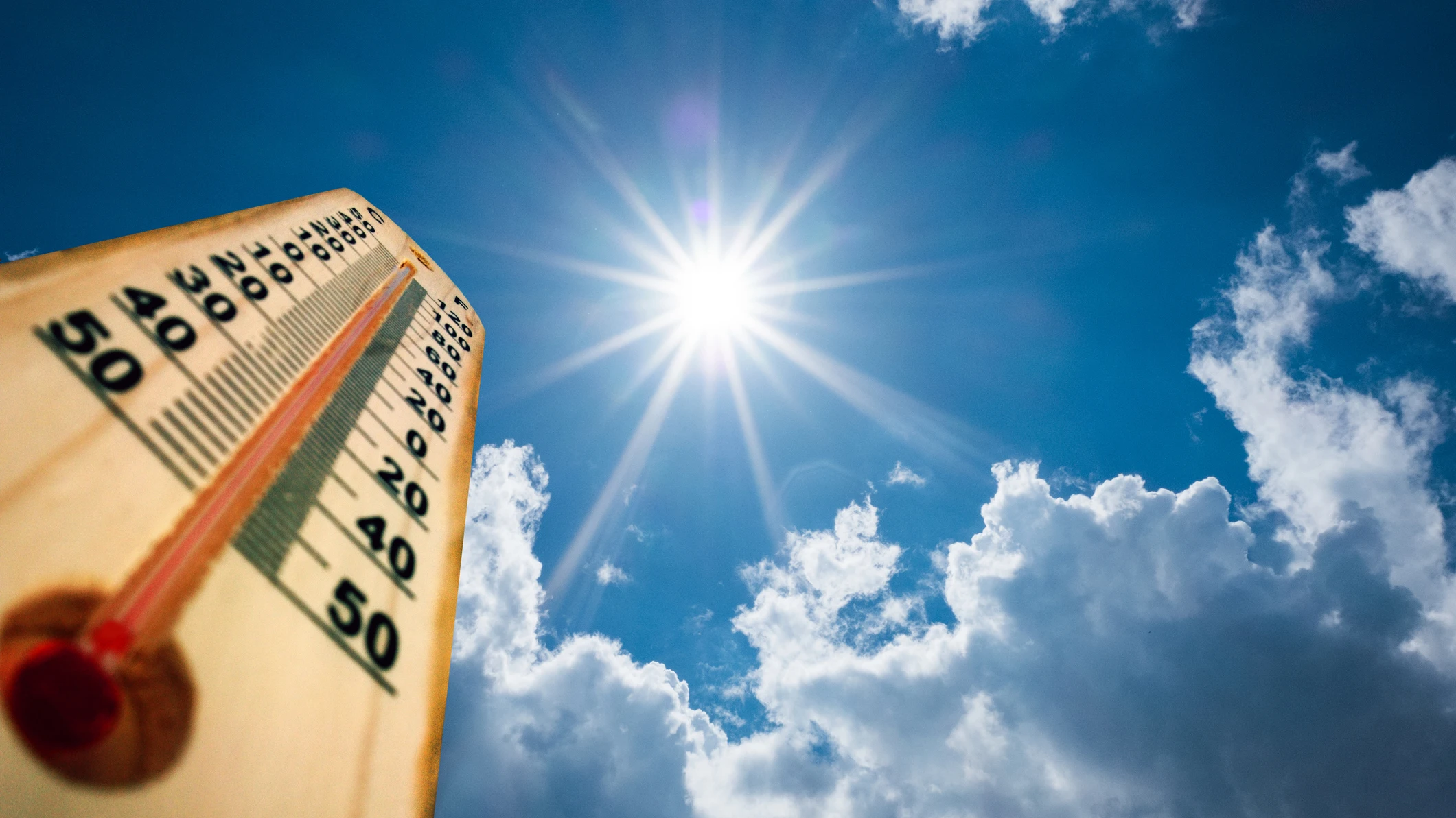 Buena temperatura y sol Buena temperatura y sol