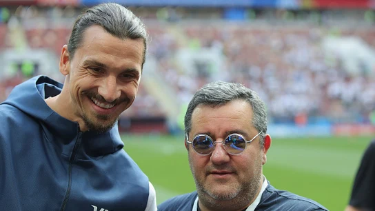 Ibrahimovic Zlatan y Mino Raiola Ibrahimovic Zlatan y Mino Raiola