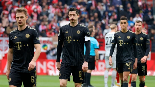 Los jugadores del Bayern, cabizbajos Los jugadores del Bayern, cabizbajos