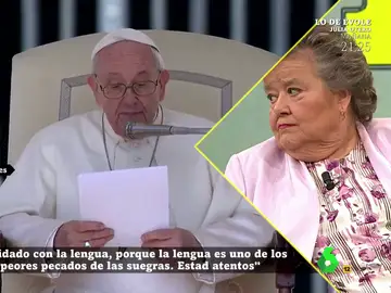 La respuesta de Cristina Almeida al polémico discurso del Papa sobre las suegras: &quot;Es bochornoso y miserable&quot;