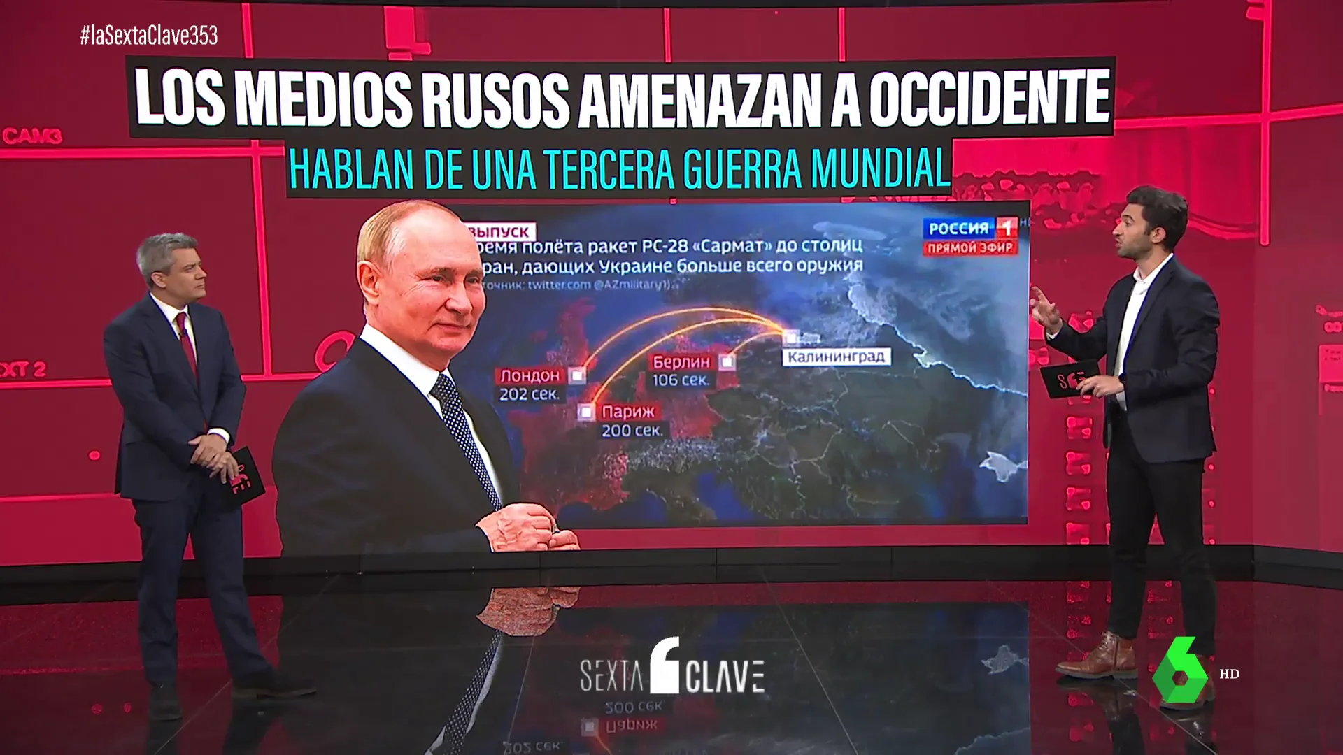 Los medios rusos amenazan a Occidente