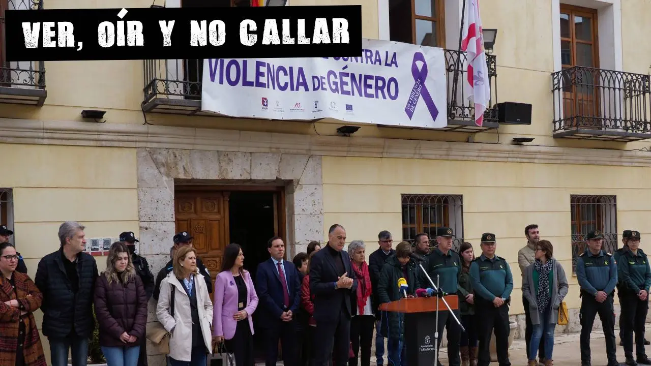 Homenaje a la víctima del asesinato machista en Tarancón