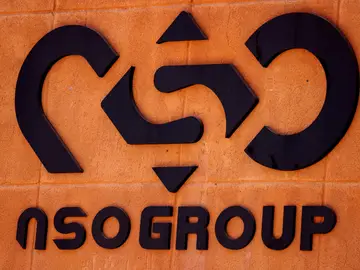 El logo de la compañía NSO Group en una foto de archivo.