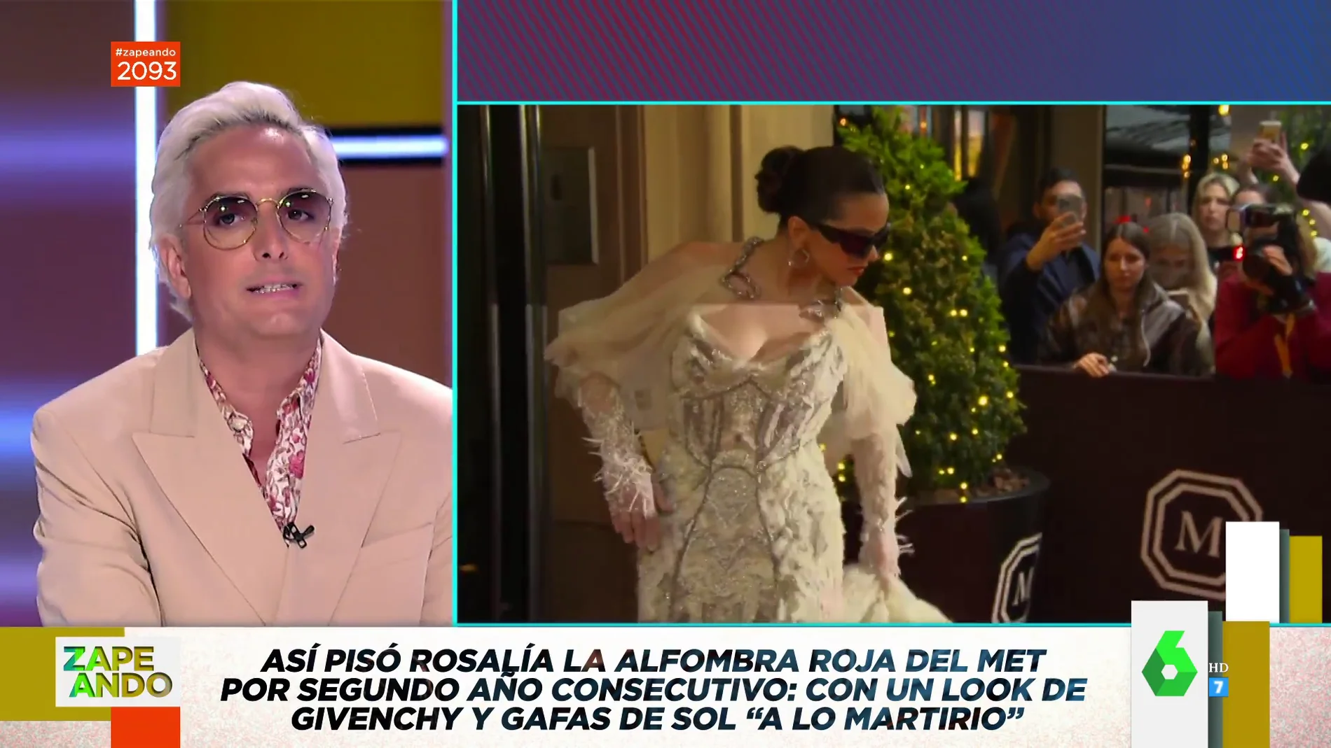 Josie y Cristina Pedroche celebran el espectacular look y el "poderío" de Rosalía en la Gala Met: "Es una reina"
