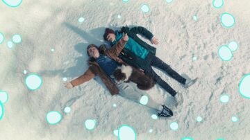 Nick and Charlie, in a scene from 'Heartstopper'