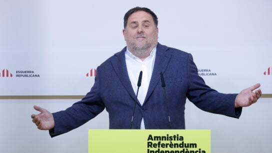 El l&iacute;der de ERC, Oriol Junqueras, en una imagen de archivo.