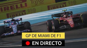 Fernando Alonso y Carlos Sainz, en el GP de Miami