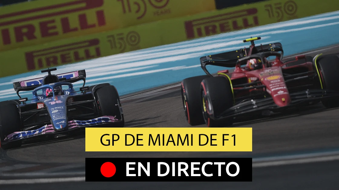 Fernando Alonso y Carlos Sainz, en el GP de Miami