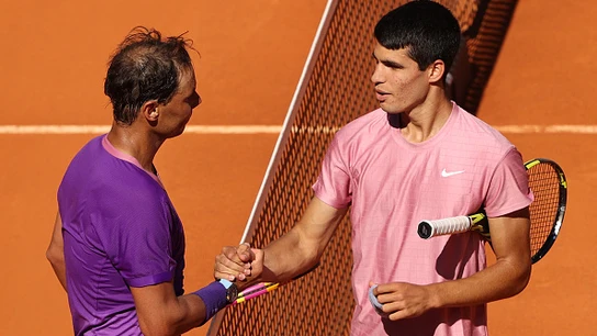 Carlos Alcaraz y Rafa Nadal Carlos Alcaraz y Rafa Nadal