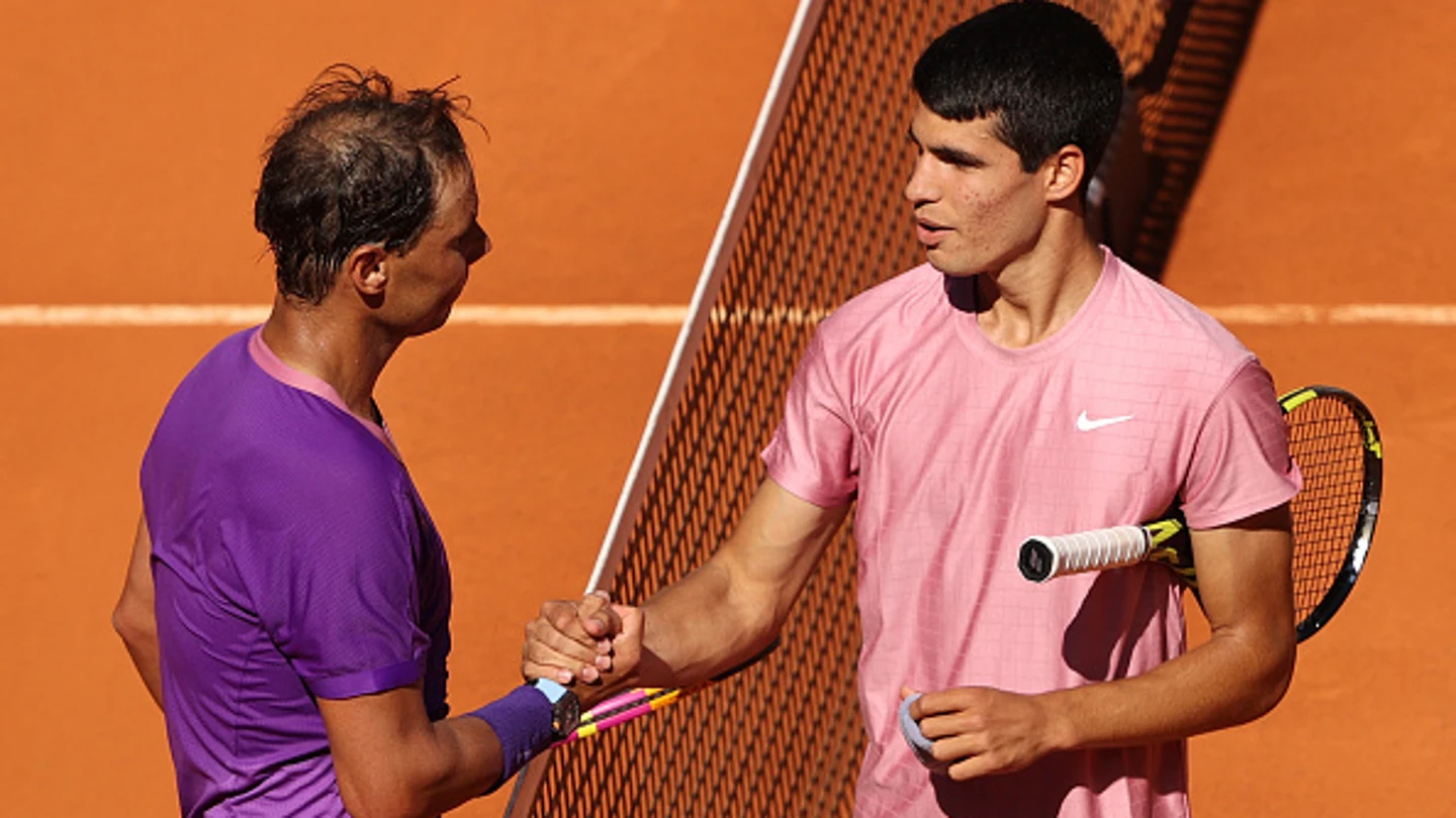 Carlos Alcaraz y Rafa Nadal Carlos Alcaraz y Rafa Nadal