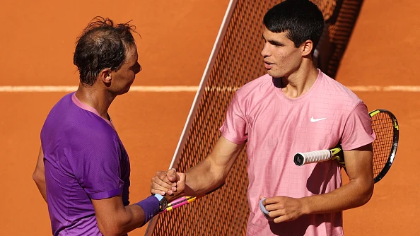 Carlos Alcaraz y Rafa Nadal