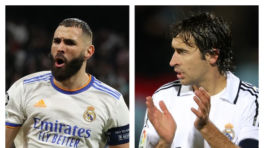 Karim Benzema y Raul González Karim Benzema y Raul González