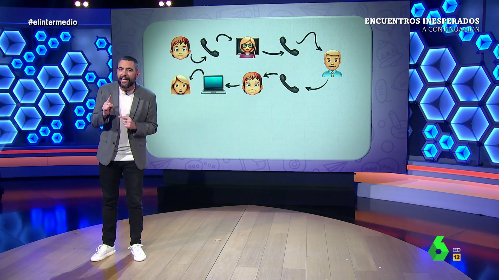 Dani Mateo explica, en minuto y medio y con emojis, cómo logró Medina contactar con el Ayuntamiento de Madrid 