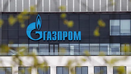 Edificio de Gazprom en Rusia. Gazprom corta el suministro de gas a través de Polonia.