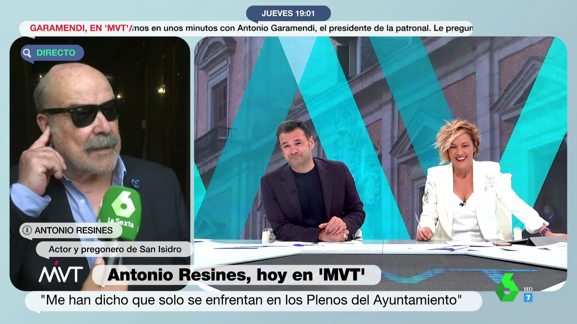 La inesperada 'confesión' de Antonio Resines sobre su look de "espía": "Pegasus soy yo"