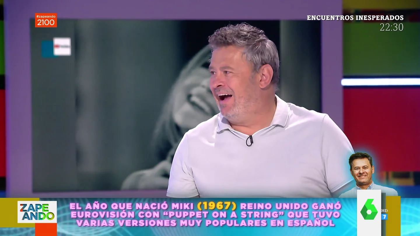 El chiste de Miki Nadal sobre Franco y Eurovisión desata las risas de Dani Mateo y Quique Peinado El chiste de Miki Nadal sobre Franco y Eurovisión desata las risas de Dani Mateo y Quique Peinado