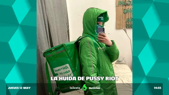 La líder de Pussy Riot escapa de Rusia disfrazada de repartidora por la represión de Putin La líder de Pussy Riot escapa de Rusia disfrazada de repartidora por la represión de Putin