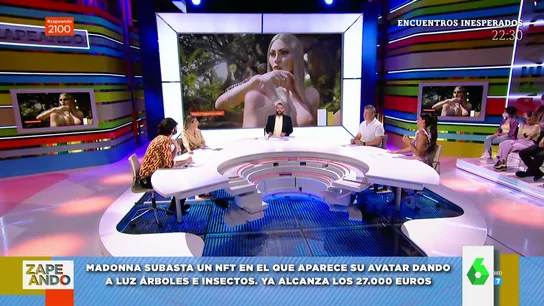 Los gritos de Cristina Pedroche al ver marcha atrás el NFT de Madonna desnuda dando a luz a árboles e insectos: "Se le mete por ahí todo" Los gritos de Cristina Pedroche al ver marcha atrás el NFT de Madonna desnuda dando a luz a árboles e insectos: "Se le mete por ahí todo"