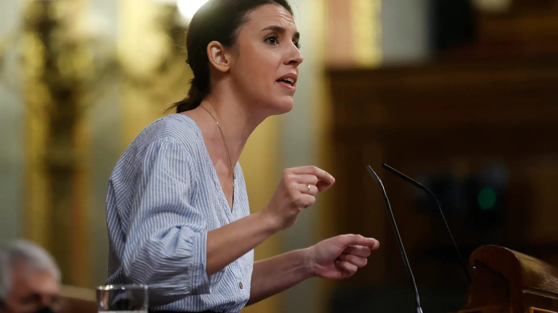 La ministra de Igualdad, Irene Montero, en el Congreso