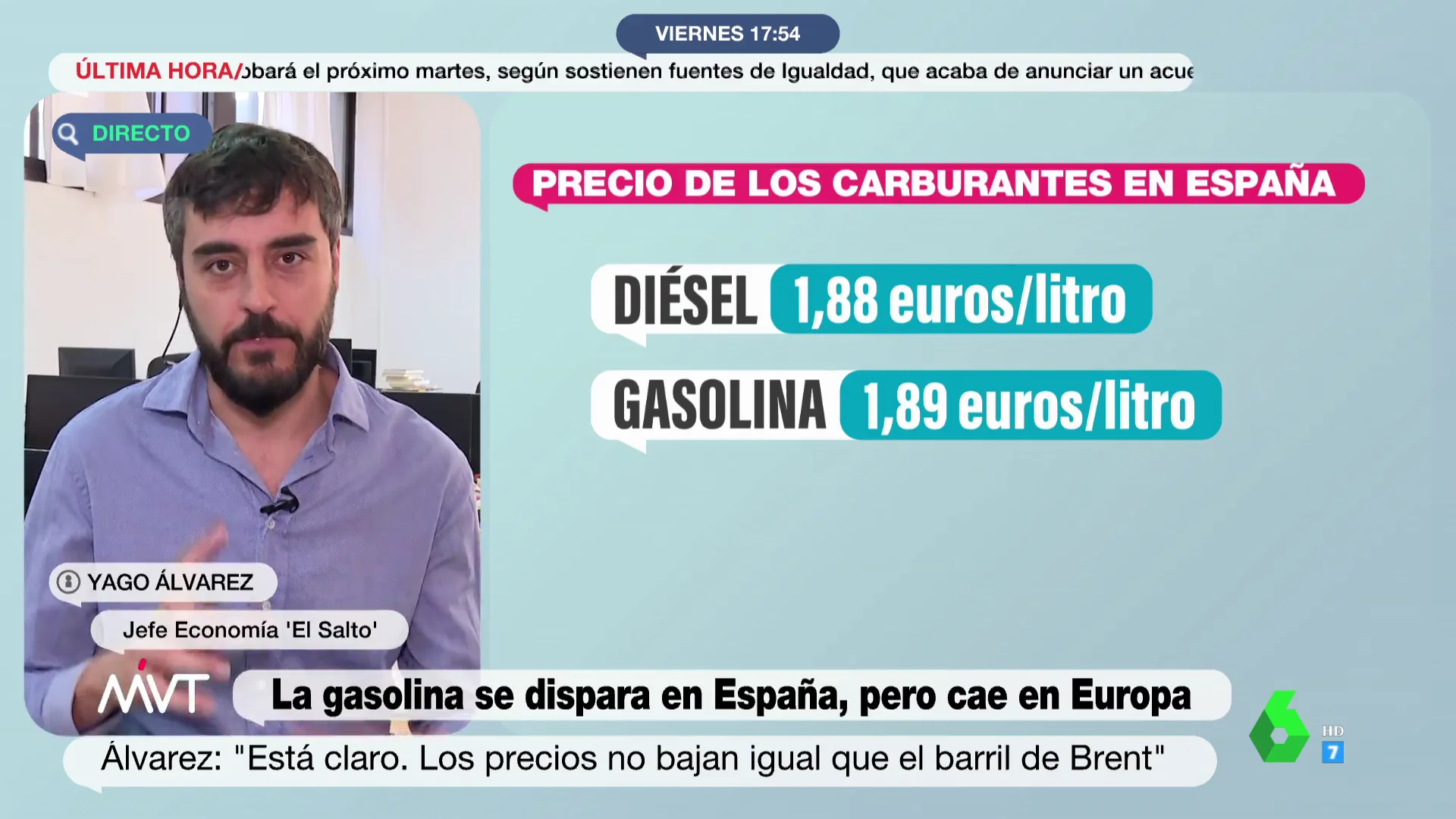 Los datos con los que un economista afirma que la subida en el precio de la gasolina se traduce en beneficios para las petroleras