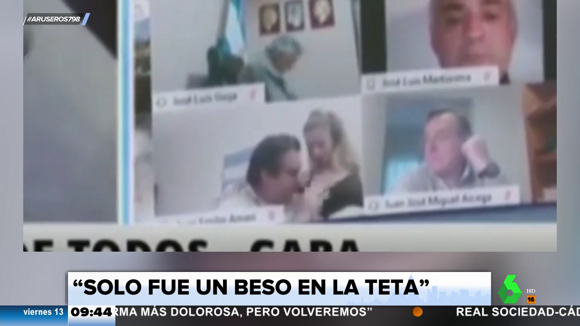 El diputado argentino que besó un pecho a su mujer en una videoconferencia  da su versión en una audiencia