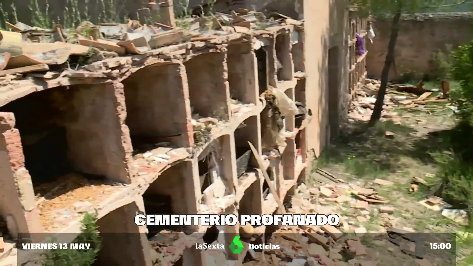 cementerio profanado