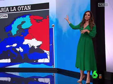 Así quedaría el mapa de Europa tras la incorporación de de Suecia y Finlandia a la OTAN