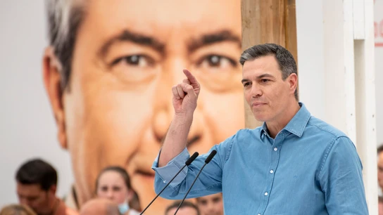 El presidente del Gobierno, Pedro Sánchez, interviene durante un acto El presidente del Gobierno, Pedro Sánchez, interviene durante un acto
