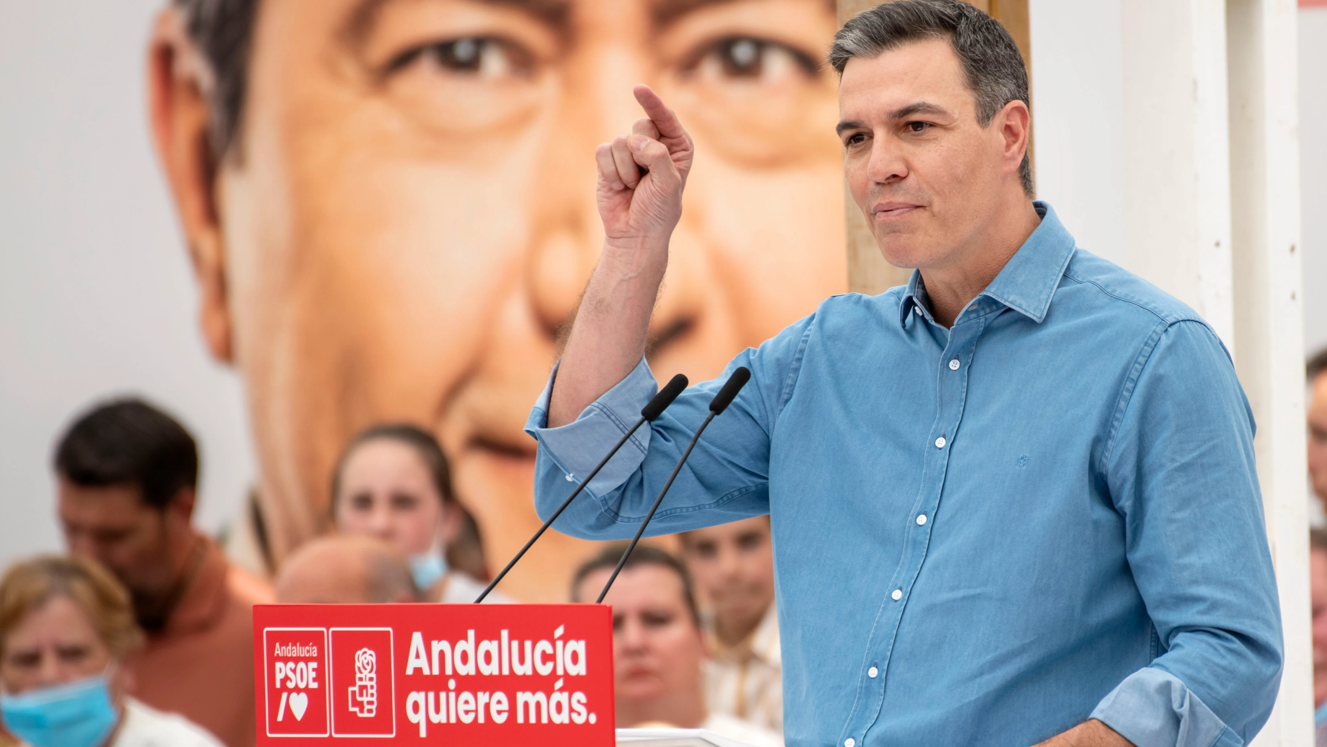 El presidente del Gobierno, Pedro Sánchez, interviene durante un acto