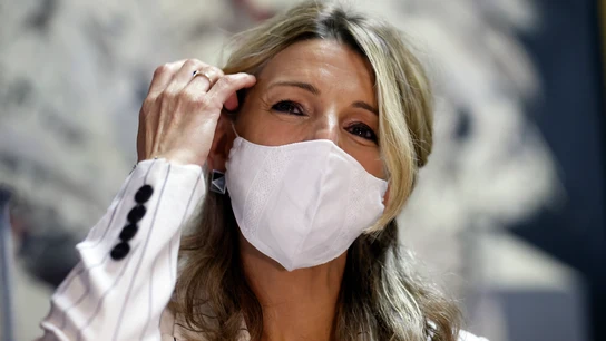La vicepresidenta segunda del Gobierno y ministra de Trabajo y Economía Social, Yolanda Díaz. La vicepresidenta segunda del Gobierno y ministra de Trabajo y Economía Social, Yolanda Díaz.