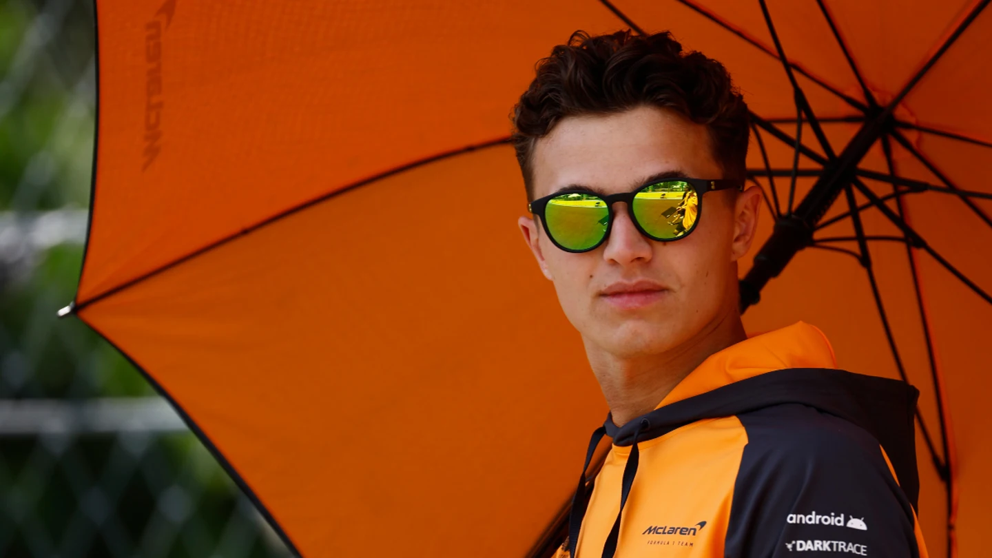 Lando Norris, con el equipo McLaren Lando Norris, con el equipo McLaren