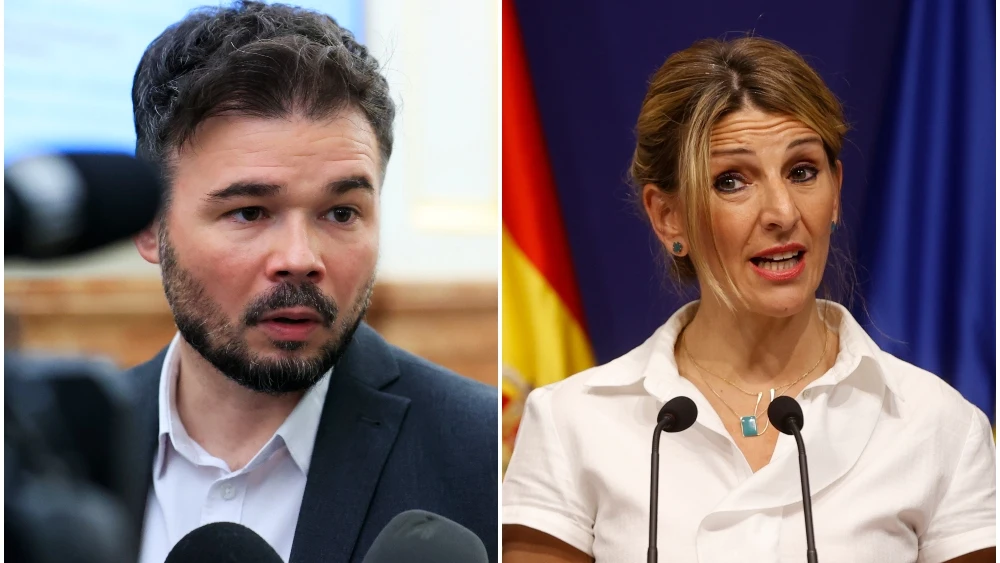 Gabriel Rufián y Yolanda Díaz