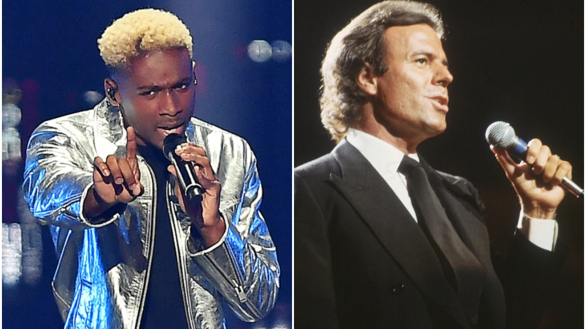 Jeremie Makiele y Julio Iglesias