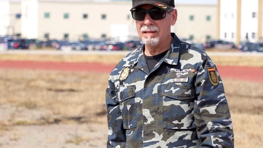 El inspector jefe Martín-Romo en la sede del GEO