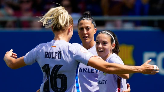 El Barça femenino celebra un gol El Barça femenino celebra un gol