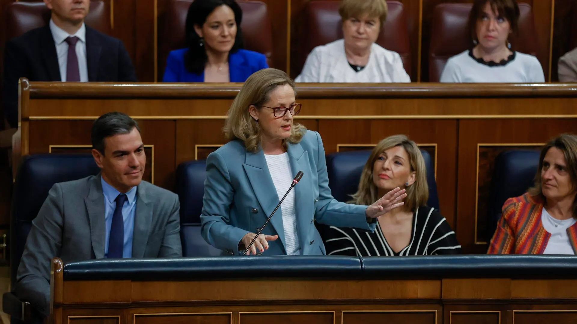  La vicepresidenta segunda y ministra de Economía, Nadia Calviño.