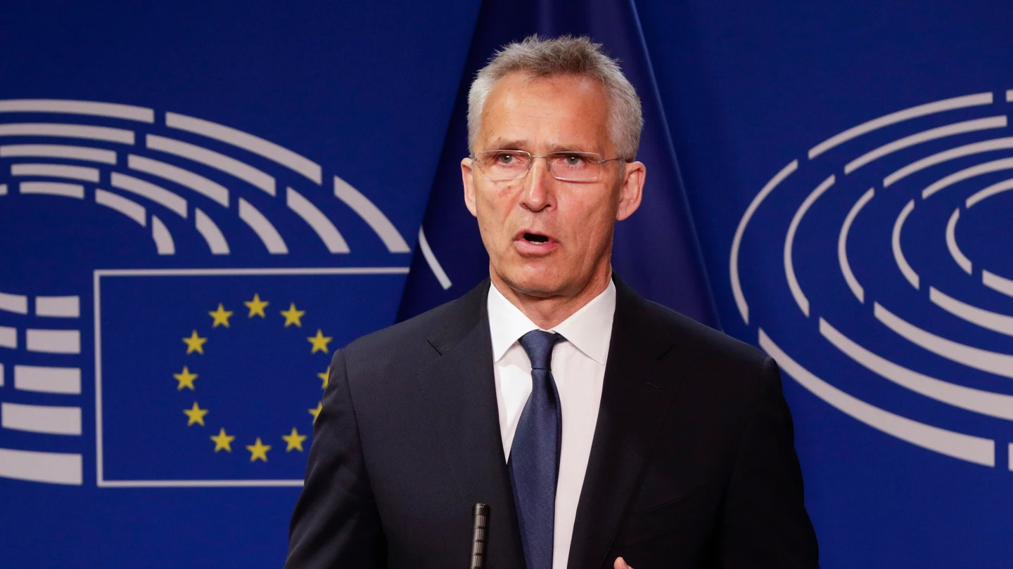 Imagen de archivo del secretario general de la OTAN, Jens Stoltenberg Imagen de archivo del secretario general de la OTAN, Jens Stoltenberg