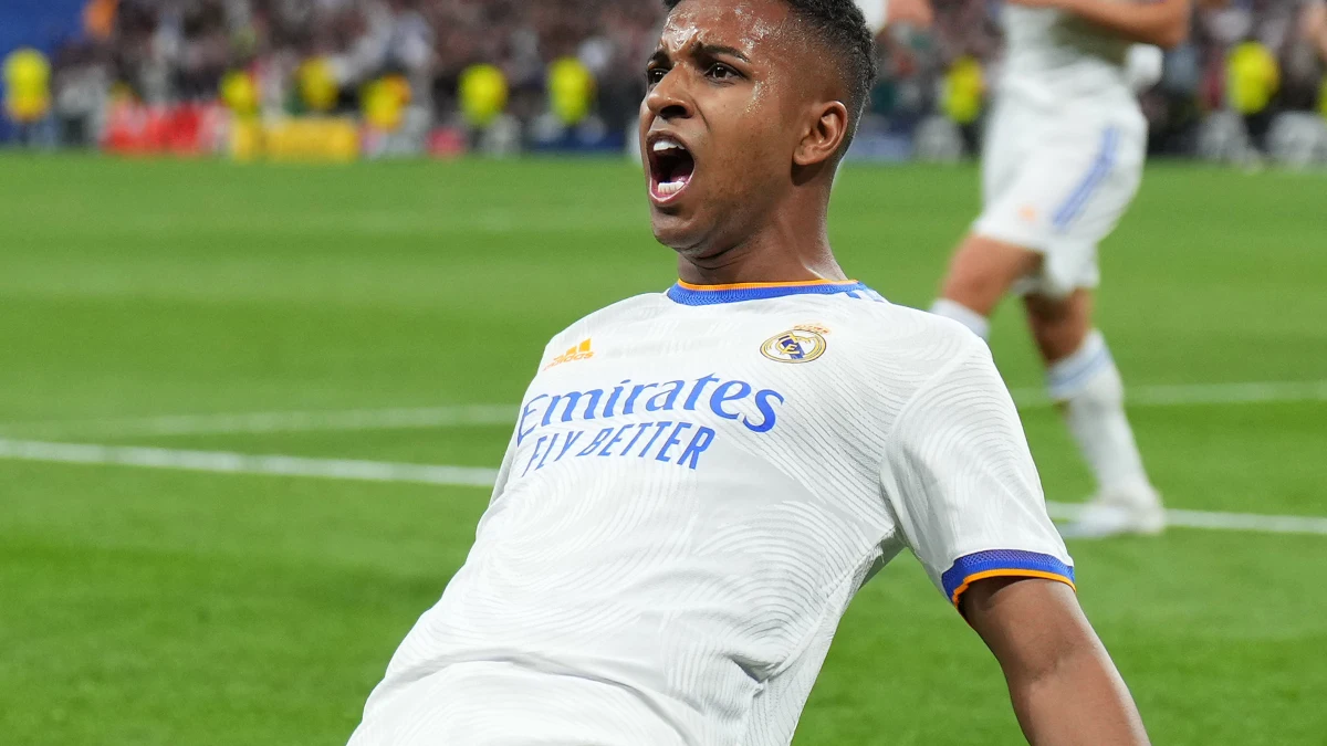 Rodrygo, en una celebración