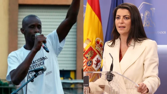 Imagen de Serigne Mbaye (izquierda) y Macarena Olona (Derecha) Imagen de Serigne Mbaye (izquierda) y Macarena Olona (Derecha)