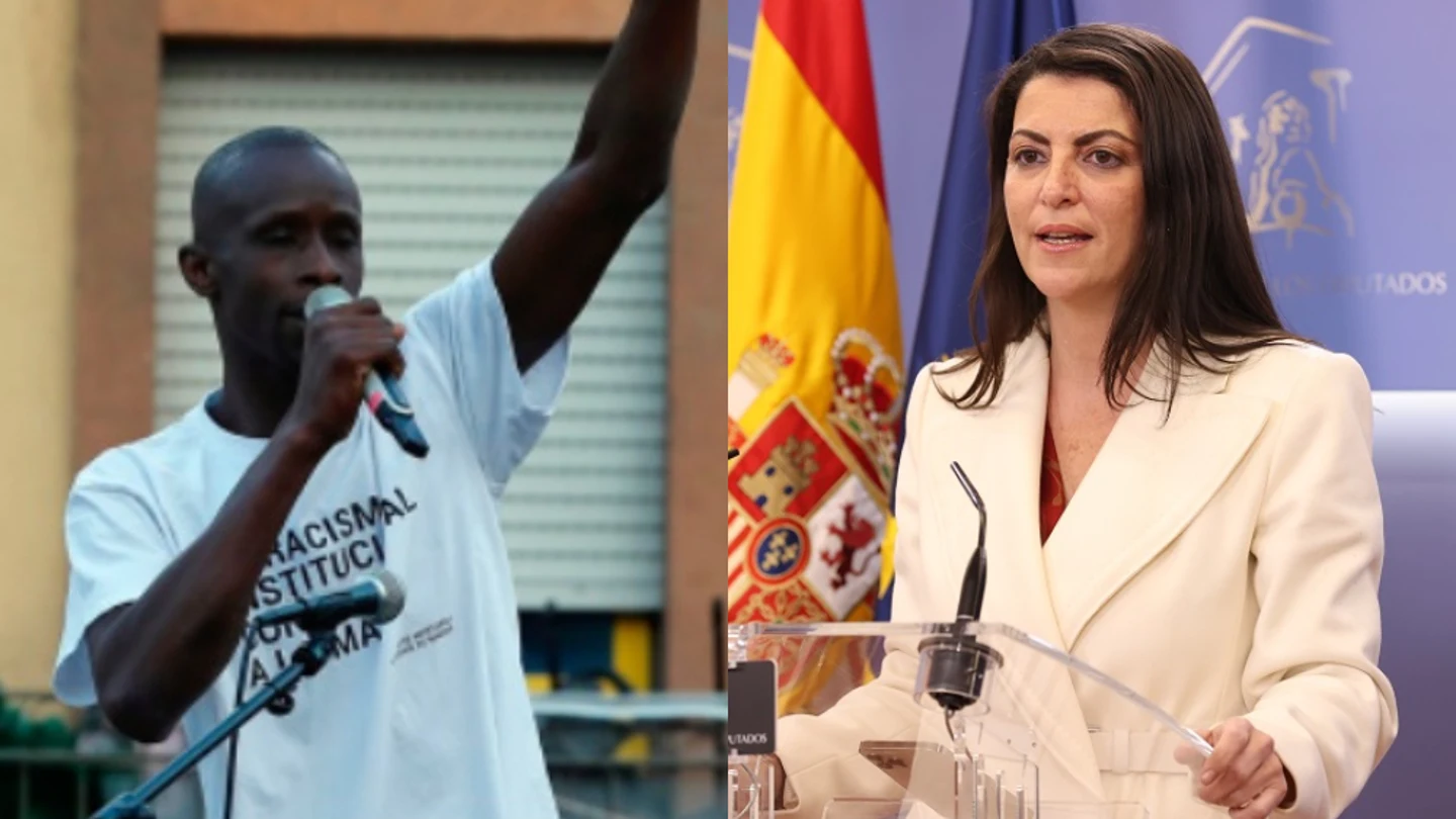 Imagen de Serigne Mbaye (izquierda) y Macarena Olona (Derecha) Imagen de Serigne Mbaye (izquierda) y Macarena Olona (Derecha)
