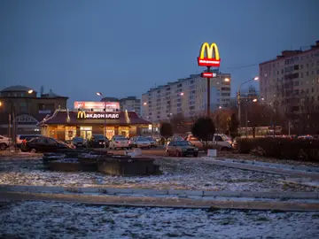 Imagen de un McDonald&#39;s en la ciudad rusa de Dmitrov