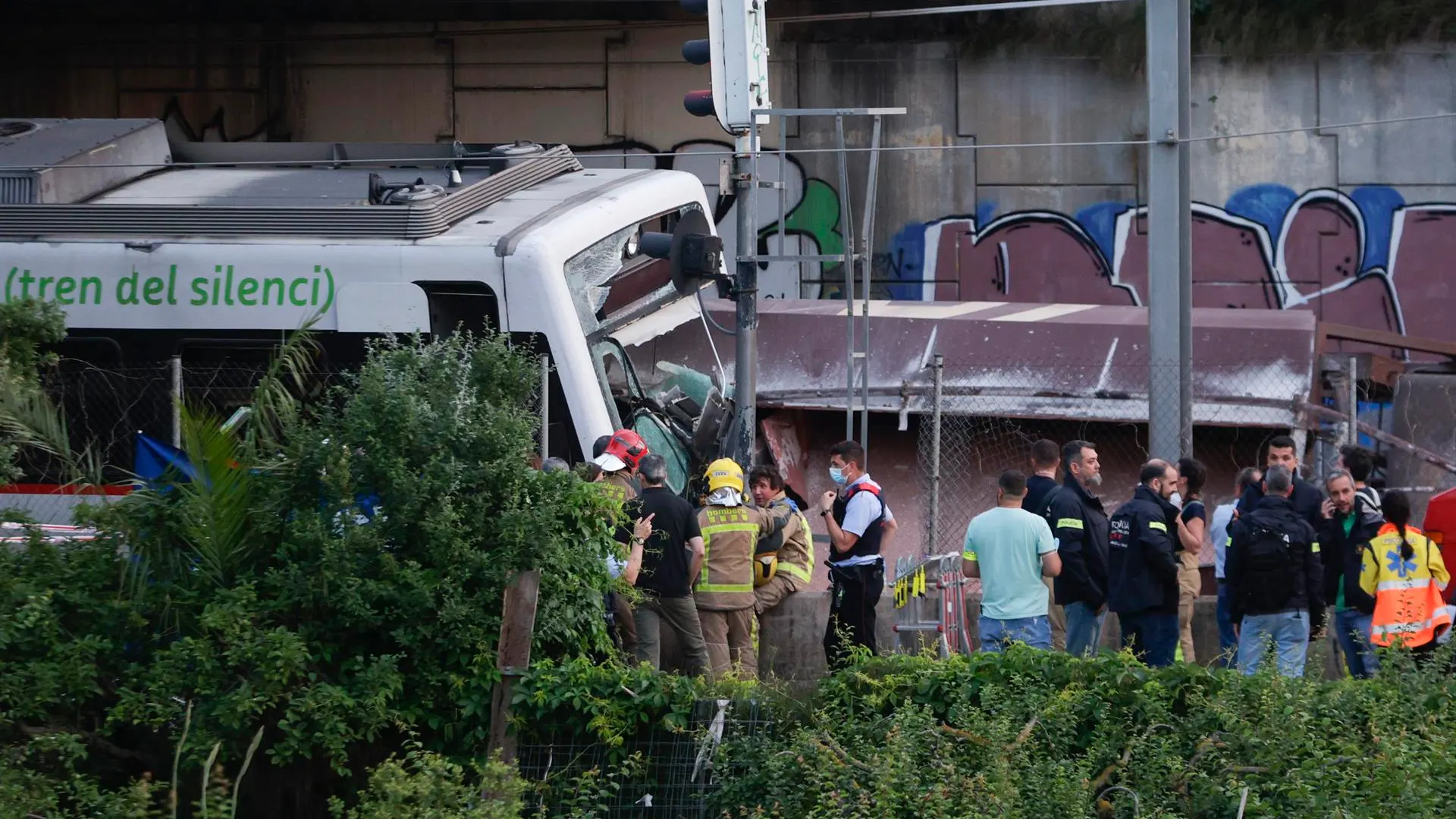 Accidente ferroviario en Sant Boi